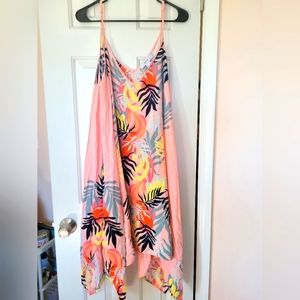 Forever 21+ Multi-colored Palm Dress *click for image of what it looks like on*